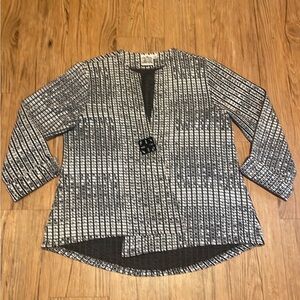 Parsley & Sage Monochrome Checkered Jacket cardigan